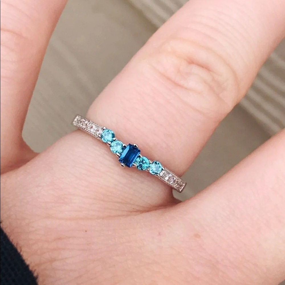 Topaz & Spinel Ring
